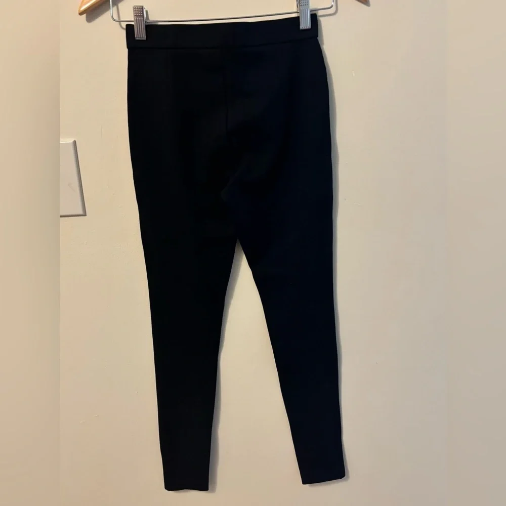 Zara Black Trousers with Unique Stitching